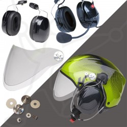 Pack Solar X + headset ECO carbon + visier